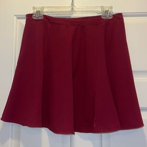 EUC Soprano wine colored skater miniskirt